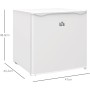 HOMCOM Congelador Vertical 35 L Congelador Pequeño Silencioso con Puerta Reversible Temperatura Ajustable y Estante Extraíble