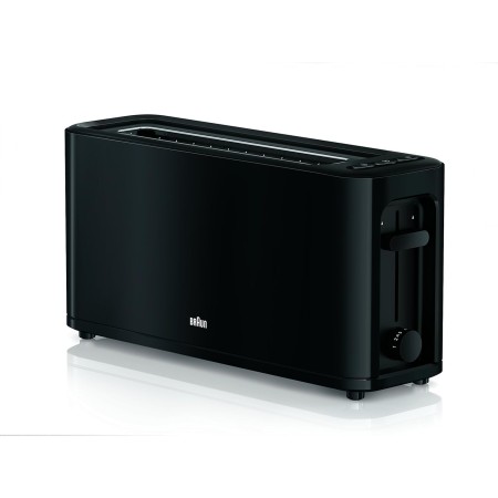Braun Hogar Tostador PurEase HT3100WH - Tostadora de Pan, 1000 w, 1 Ranura, 7 Niveles de Potencia, Recogecable, Color Blanco