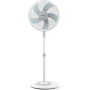 Grunkel Ventilador de Pie FAN-165 de 50W- 16" 40cm de diametro con 3 Velocidades y 5 aspas, Altura Regulable hasta 118cm.