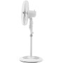 Grunkel Ventilador de Pie FAN-165 de 50W- 16" 40cm de diametro con 3 Velocidades y 5 aspas, Altura Regulable hasta 118cm.