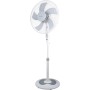 Grunkel Ventilador de Pie FAN-165 de 50W- 16" 40cm de diametro con 3 Velocidades y 5 aspas, Altura Regulable hasta 118cm.
