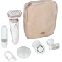 Braun Silk-épil 9 Flex - Depiladora facial para mujer con cabezal flexible de 360 ° para depilación fácil, en húmedo y seco,