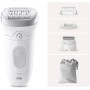 Braun Silk-épil 9 Flex - Depiladora facial para mujer con cabezal flexible de 360 ° para depilación fácil, en húmedo y seco,