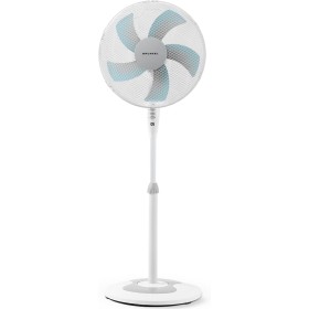Grunkel Ventilador de Pie FAN-165 de 50W- 16" 40cm de diametro con 3 Velocidades y 5 aspas, Altura Regulable hasta 118cm.