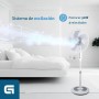 Grunkel Ventilador de Pie FAN-165 de 50W- 16" 40cm de diametro con 3 Velocidades y 5 aspas, Altura Regulable hasta 118cm.