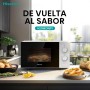 Hisense H20MOBP1HI - Microondas 20 Litros, 700W, Inverter Expert, Descongelación Rápida, Calentamiento Uniforme, Silencioso,