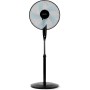 Grunkel Ventilador de Pie FAN-165 de 50W- 16" 40cm de diametro con 3 Velocidades y 5 aspas, Altura Regulable hasta 118cm.