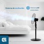 Grunkel Ventilador de Pie FAN-165 de 50W- 16" 40cm de diametro con 3 Velocidades y 5 aspas, Altura Regulable hasta 118cm.