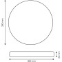 M Ledme - Plafón Led Neox 24W Blanco, Temperatura de Color CCT, ideal para Cocina, Balcón y Dormitorio.