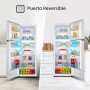Hisense MTM55205E - Frigorífico Dos Puertas, Calss E, Capacidad 206 L Neto, Alto 143 cm,Cajón Frutas y Verduras,Iluminación led,