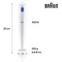 Braun Batidora de Mano BRAUN MQ10.000PWH MultiQuick 1 450w,Blanco