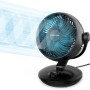 WOWDSGN Ventilador silencioso de 22 dB, con 6 niveles y pantalla, temporizador de 9 horas, potente circulación de aire turbo 3D,