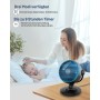 WOWDSGN Ventilador silencioso de 22 dB, con 6 niveles y pantalla, temporizador de 9 horas, potente circulación de aire turbo 3D,
