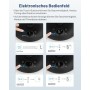WOWDSGN Ventilador silencioso de 22 dB, con 6 niveles y pantalla, temporizador de 9 horas, potente circulación de aire turbo 3D,