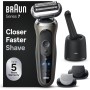 Braun Series 7 72-C7650cc Afeitadora Eléctrica, Con Centro De Limpieza SmartCare, Accesorios EasyClick, Dorada