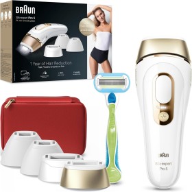 Braun Luz Pulsada Silk-expert Pro 5, Eliminación Del Vello En Casa, Alternativa a Depilación Láser, Depiladora IPL Con Funda,