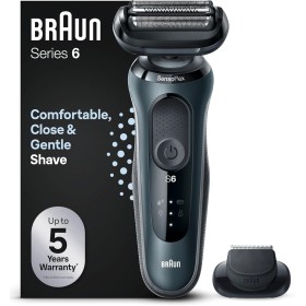 Braun Series 6 Afeitadora Eléctrica Hombre, Máquina de Afeitar Barba con Recortadora De Precisión EasyClick, SensoFlex, Uso En