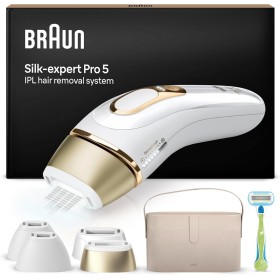 Braun Luz Pulsada Silk-expert Pro 5, Eliminación Del Vello En Casa, Alternativa a Depilación Láser, Depiladora IPL Con Funda,