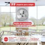 SOGO Ventilador De Suelo Semi Industrial 12" 30cm Con Inclinación Ajustable - Ventilador Potente 55W 3 Velocidades Bajo Ruido -