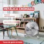 SOGO Ventilador De Suelo Semi Industrial 12" 30cm Con Inclinación Ajustable - Ventilador Potente 55W 3 Velocidades Bajo Ruido -