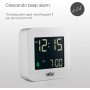 Braun Reloj Despertador de Viaje Digital función repetición, tamaño Compacto, Pantalla LCD Negativa, configuración rápida,