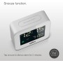 Braun Reloj Despertador de Viaje Digital función repetición, tamaño Compacto, Pantalla LCD Negativa, configuración rápida,