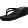 New front Chanclas Altas Negras Chanclas de Cuña para Mujer Chanclas Mujer Elegantes Chanclas Mujer Playa Moda Tacón Inclinado