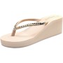New front Chanclas Altas Negras Chanclas de Cuña para Mujer Chanclas Mujer Elegantes Chanclas Mujer Playa Moda Tacón Inclinado