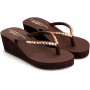 New front Chanclas Altas Negras Chanclas de Cuña para Mujer Chanclas Mujer Elegantes Chanclas Mujer Playa Moda Tacón Inclinado