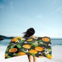 Surwin Grande Toalla de Playa de Microfibra Toalla a Fruta Impresión de Secado Rápido Natación Toalla de Arena Antiadherente