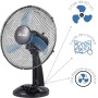 ARDES AR5AM40 Penny 3 - Ventilador de Mesa, Aspas Oscilatorias con Inclinación Regulable, Velocidad Silencioso, 40 cm