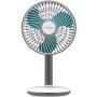 Cecotec Ventilador de Sobremesa a Batería EnergySilence 2000 Portable Desk, 2000mAh, Gran Autonomía, 6 pulgadas, Regulador