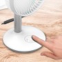 Cecotec Ventilador de Sobremesa a Batería EnergySilence 2000 Portable Desk, 2000mAh, Gran Autonomía, 6 pulgadas, Regulador