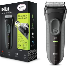 Braun Series 3 ProSkin 3000s - Afeitadora eléctrica / máquina de afeitar recargable, color negro