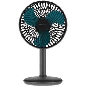 Cecotec Ventilador de Sobremesa a Batería EnergySilence 4000 Portable Desk Dark, 4000mAh, Gran Autonomía, 6 pulgadas, Panel