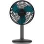 Cecotec Ventilador de Sobremesa a Batería EnergySilence 4000 Portable Desk Dark, 4000mAh, Gran Autonomía, 6 pulgadas, Panel