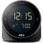 Braun Reloj Despertador Digital función de repetición, Pantalla LCD Negativa, Bisel Giratorio para Ajuste rápido de la Hora,