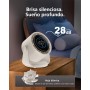 Ventilador de Mesa Silenciosa,Pantalla LED Digital 100 Velocidades Potente Flujo de Aire Giratoria 105° y Función de Memoria