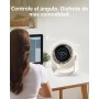 Ventilador de Mesa Silenciosa,Pantalla LED Digital 100 Velocidades Potente Flujo de Aire Giratoria 105° y Función de Memoria