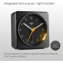 Braun Classic Analogue Alarm Clock with Snooze and Light, Quiet Quartz Sweeping Movement, Crescendo Beep Alarm in Black, Model