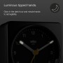 Braun Classic Analogue Alarm Clock with Snooze and Light, Quiet Quartz Sweeping Movement, Crescendo Beep Alarm in Black, Model