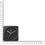 Braun Classic Analogue Alarm Clock with Snooze and Light, Quiet Quartz Sweeping Movement, Crescendo Beep Alarm in Black, Model