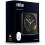 Braun Classic Analogue Alarm Clock with Snooze and Light, Quiet Quartz Sweeping Movement, Crescendo Beep Alarm in Black, Model