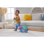 Fisher-Price Dinosaurio de juguete de arrastre con bolas, luces y sonidos, para bebés +1 año, Versión: Alemán, HNR54