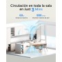 Ventilador de Mesa Silenciosa,Pantalla LED Digital 100 Velocidades Potente Flujo de Aire Giratoria 105° y Función de Memoria
