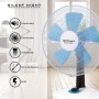 Orbegozo TF 0148 - Ventilador de sobremesa silent night, 4 velocidades, función turbo, 60 W, color blanco