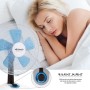 Orbegozo TF 0148 - Ventilador de sobremesa silent night, 4 velocidades, función turbo, 60 W, color blanco