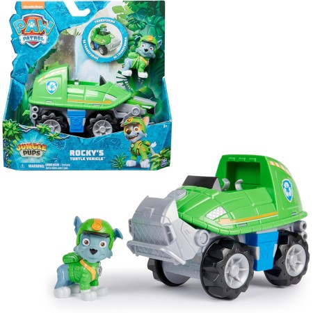 Patrulla Canina - Pack Figura Chase Jungle Pups y Vehículo Tiger Lanza Proyectiles - Patrulla Canina Juguetes - 6067758 -