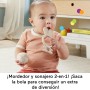 Fisher-Price Sensimals Set de regalo con mordedor conejito, peluche ajolote, polilla sonajero y paño de apego, juguetes para