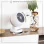 Woozoo, Ventilador de mesa silencioso, potente y portátil, 13m², Alcance 12m, Oscilación, inclinación vertical, Oficina - Woozoo